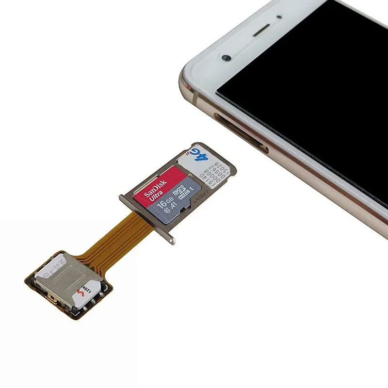 Адаптер для карты расширения Dual SIM Micro SD Практичный универсальный TF гибридный удлинитель SIM-слота Nano Cato для карты смены телефона Android