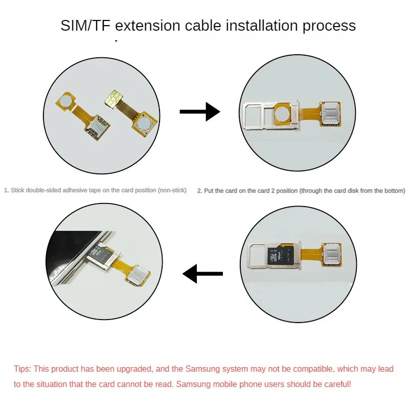 Адаптер для карты расширения Dual SIM Micro SD Практичный универсальный TF гибридный удлинитель SIM-слота Nano Cato для карты смены телефона Android