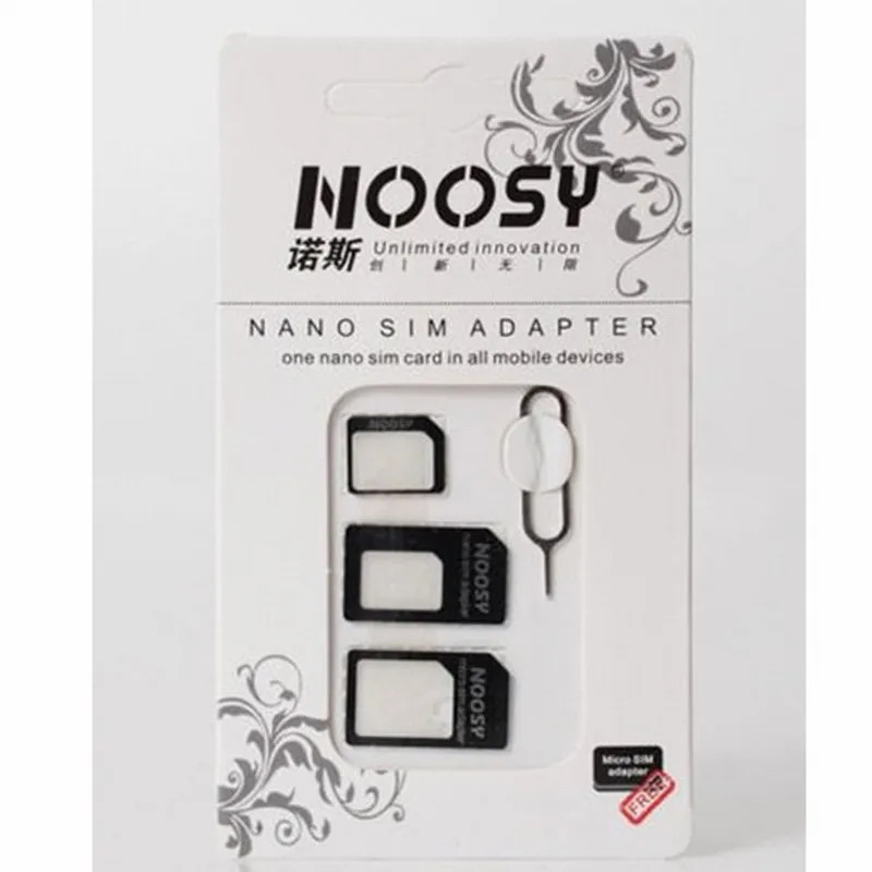 Адаптер для SIM-карты, конвертер в комплект на Micro Atandard для Apple IPhone Android sony xperia Z1 zte nubia z7 Z9 homtom ht16 NOOSY 2016