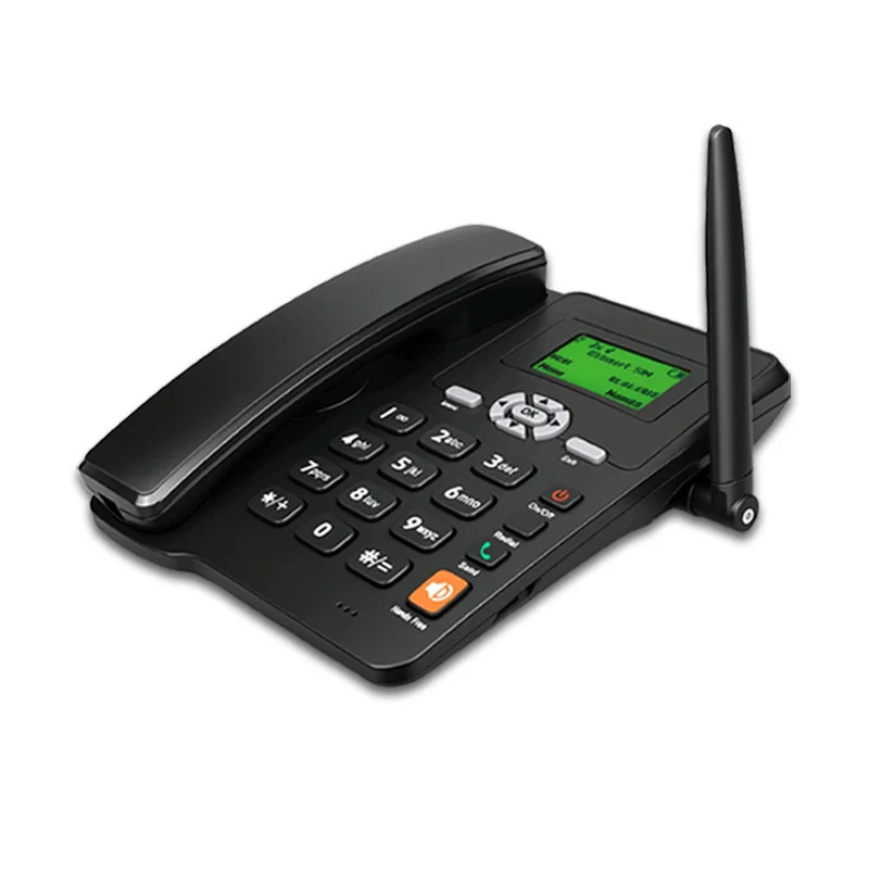 Lityum batareyali 4G va 2 SIM VOLTE HD qoʻngʻiroqli simsiz telefon. SMS DTMF simsiz statsionar telefon