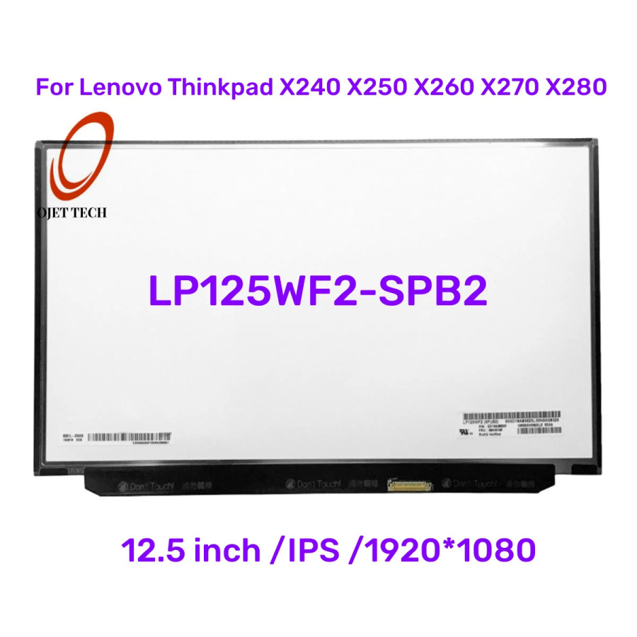 12-дюймовый ЖК-экран для ноутбука LP125WF2(SP)(B2) LP125WF2-SPB2 B1 EDP 1920x1080 IPS-дисплей для Lenovo Thinkpad X240 X250 X260 X270 X280