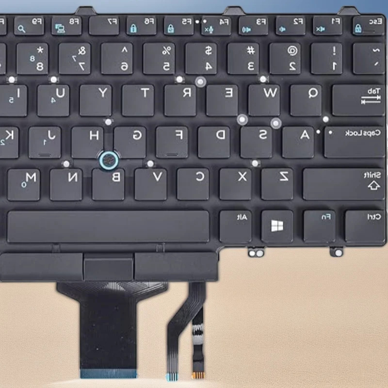 Новая английская клавиатура США для Dell Latitude E5450 E5470 5480 5490 5491 7480 7490 E7450 E7470 с TrackPoint