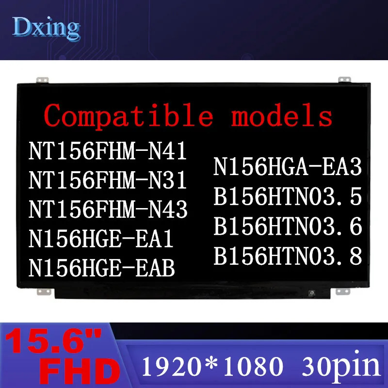 15,6 дюймов, ЖК-экран для ноутбука, Φ NT156FHM N42 B156HTN03.6 NT156FHM-N41 B156HTN03.4 B156HTN03.5 B156HTN03.8 1920*1080 eDP 30pin