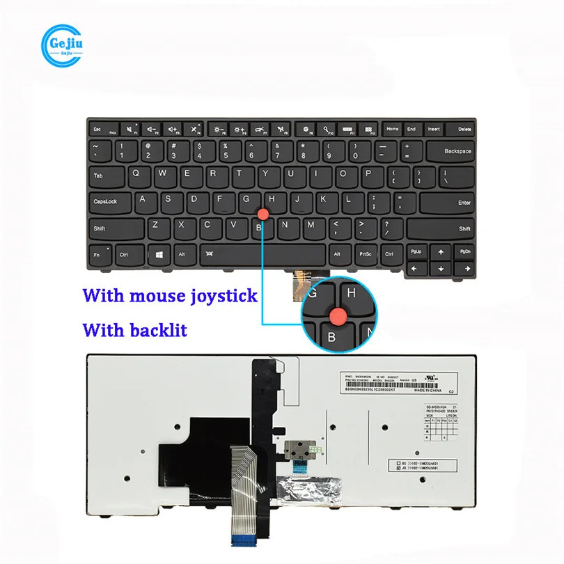 Lenovo Thinkpad T440 T440P T440S T450 T460 E431 E440 L440 L450 L460 L470 uchun yangi original noutbuk klaviaturasi
