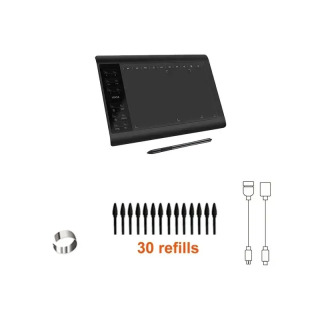 10 * 6 dyuymli portativ raqamli planshet mobil telefon aloqasi raqamli bosimli chizilgan plansheti Interfaol grafik chizilgan plansheti Синий