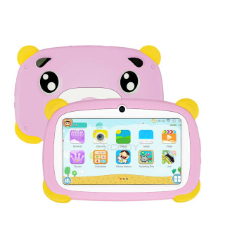 Планшетный ПК Tablette Pour Enfants 7-дюймовый планшет Tableta Android Обучающий развлекательный говорящий планшет для детей с телефонными карточками Розовый 4XL