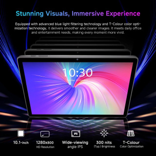 [Мировая премьера] Philips 10,1-дюймовый планшет Android 16, 4 + 8 ГБ ОЗУ, 128 ГБ Unisoc T606, восьмиядерный процессор, 4G VoLTE, GPS-планшеты, глобальная версия