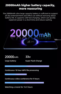 Планшеты 2026 Pad Air Pro, 11-дюймовый планшет на Android, 20000 мАч, глобальная версия, 16 ГБ+1 ТБ, новая сеть, 10-ядерный процессор, Android 14, Wi-Fi планшетный ПК