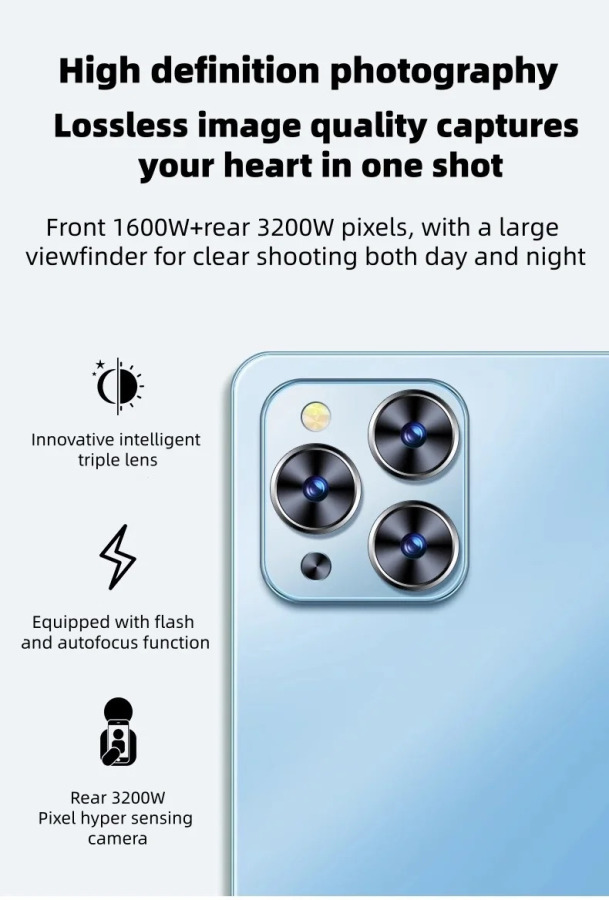 Планшеты 2026 Pad Air Pro, 11-дюймовый планшет на Android, 20000 мАч, глобальная версия, 16 ГБ+1 ТБ, новая сеть, 10-ядерный процессор, Android 14, Wi-Fi планшетный ПК