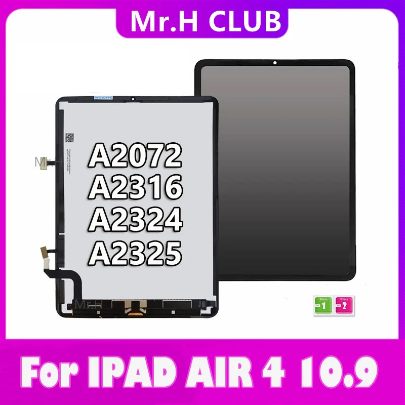 ЖК-дисплей для планшета Apple iPad Air 4, 4-го поколения, 10,9 дюйма, Air4, 2020 A2324 A2325 A2072 A2316, сенсорный экран в сборе, замена планшета