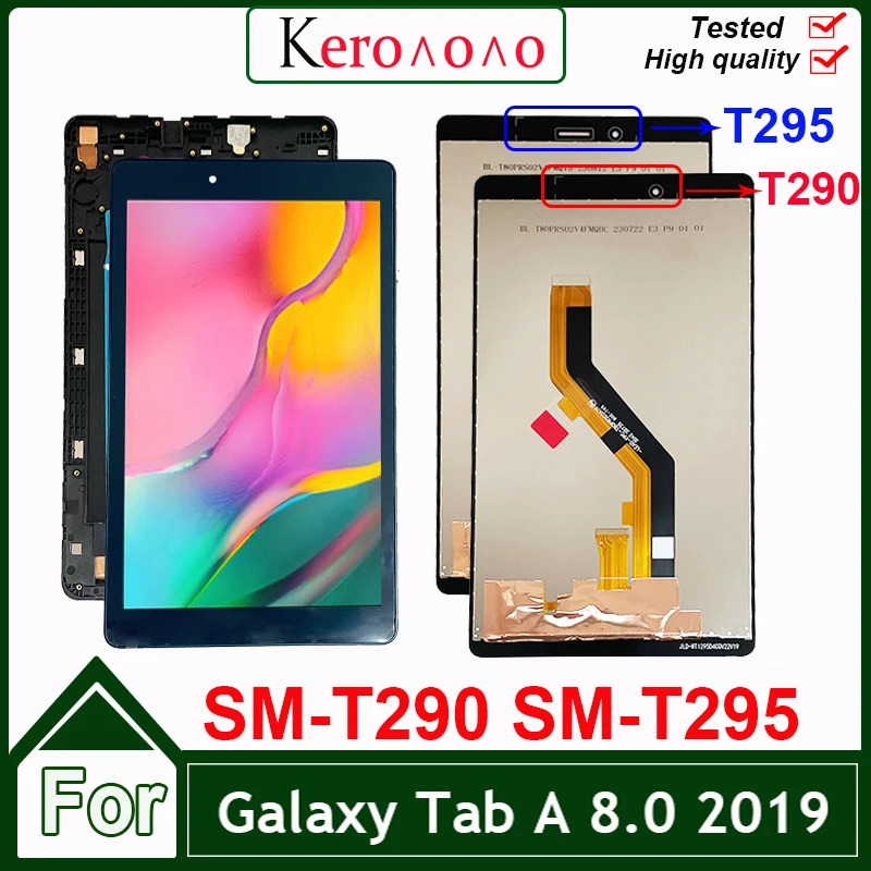 Galaxy Tab A 8.0 uchun planshet LCD displey 2019 T290 T295 SM-T290 SM-T295 LCD displey sensorli digitizer ekranini almashtirish