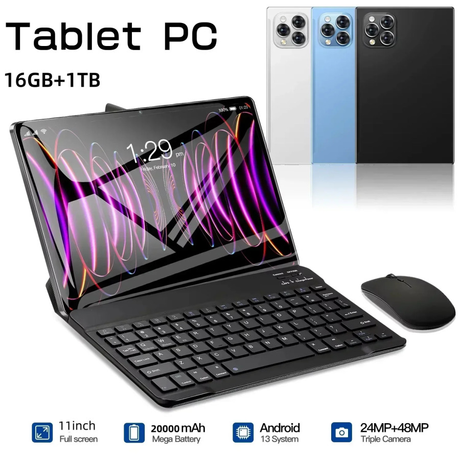 2025 YANGI Tablet Pad 15 Pro Android 14 22GB+2TB 20000mAh Snapdragon 888 Asl planshetlar Kompyuter 5G Ikki SIM-karta WIFI HD 4K Mi Tab
