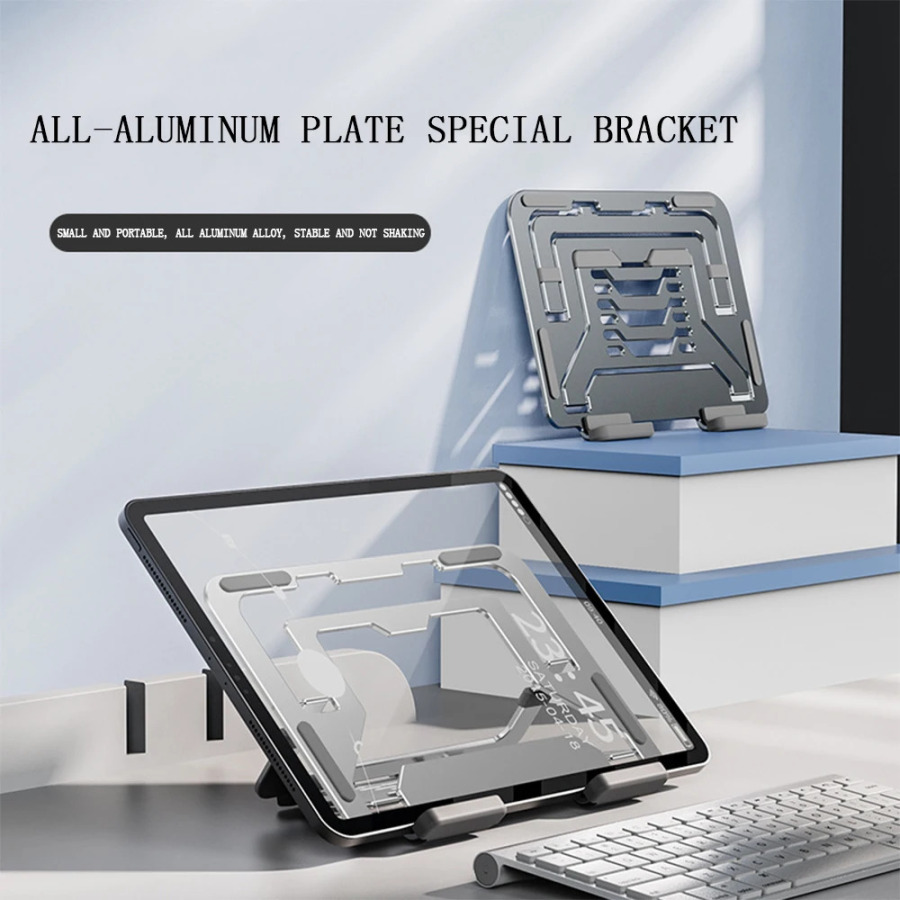 Alyuminiy planshet ushlagichi 6 7 8 9 10 11 dyuymli planshetlar uchun katlanadigan planshet stendlari iPad Samsung Xiaomi planshetlari uchun aksessuarlar