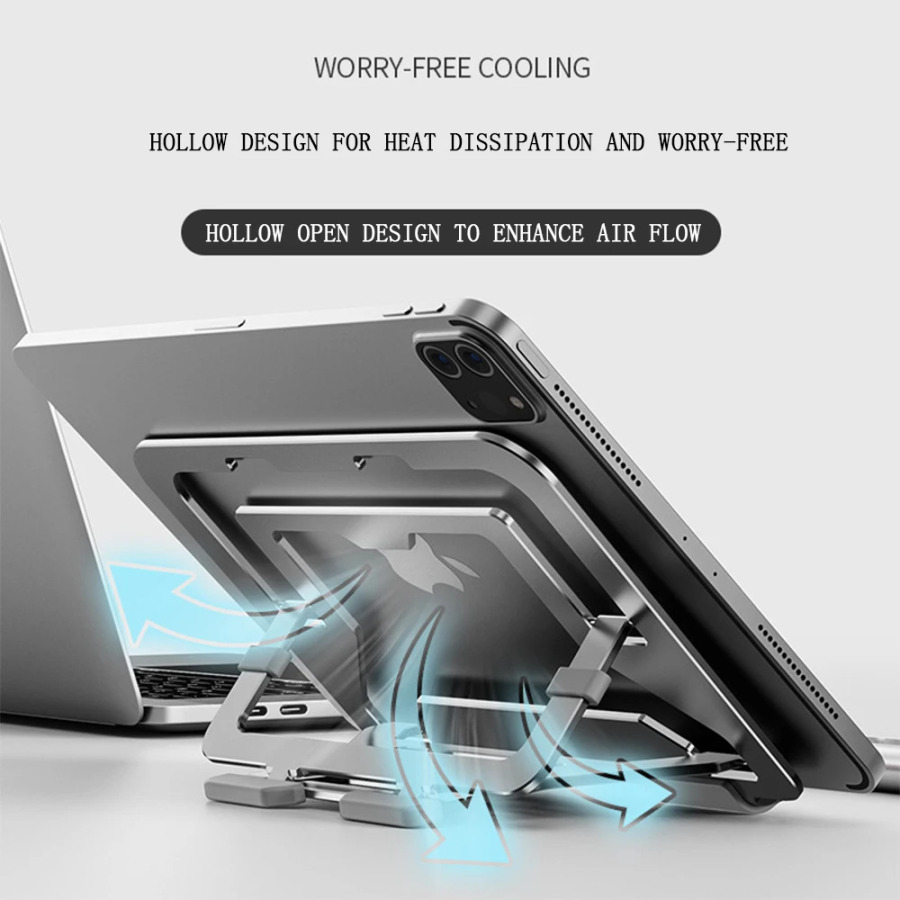 Alyuminiy planshet ushlagichi 6 7 8 9 10 11 dyuymli planshetlar uchun katlanadigan planshet stendlari iPad Samsung Xiaomi planshetlari uchun aksessuarlar