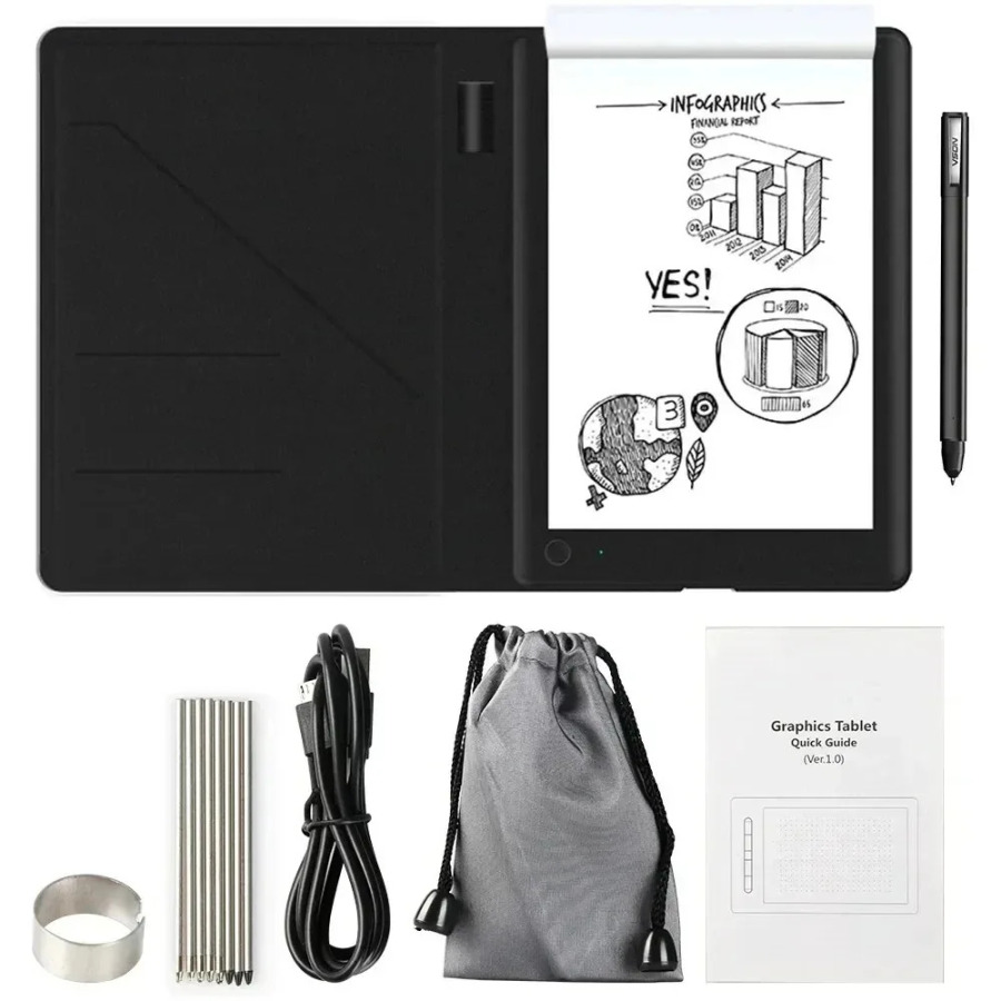 Biznes Graffiti va Chizmachilik Ofisi uchun A5 Bluetooth Raqamli Tablet Creative Art Notebook Yozish va chizish uchun aqlli bloknot