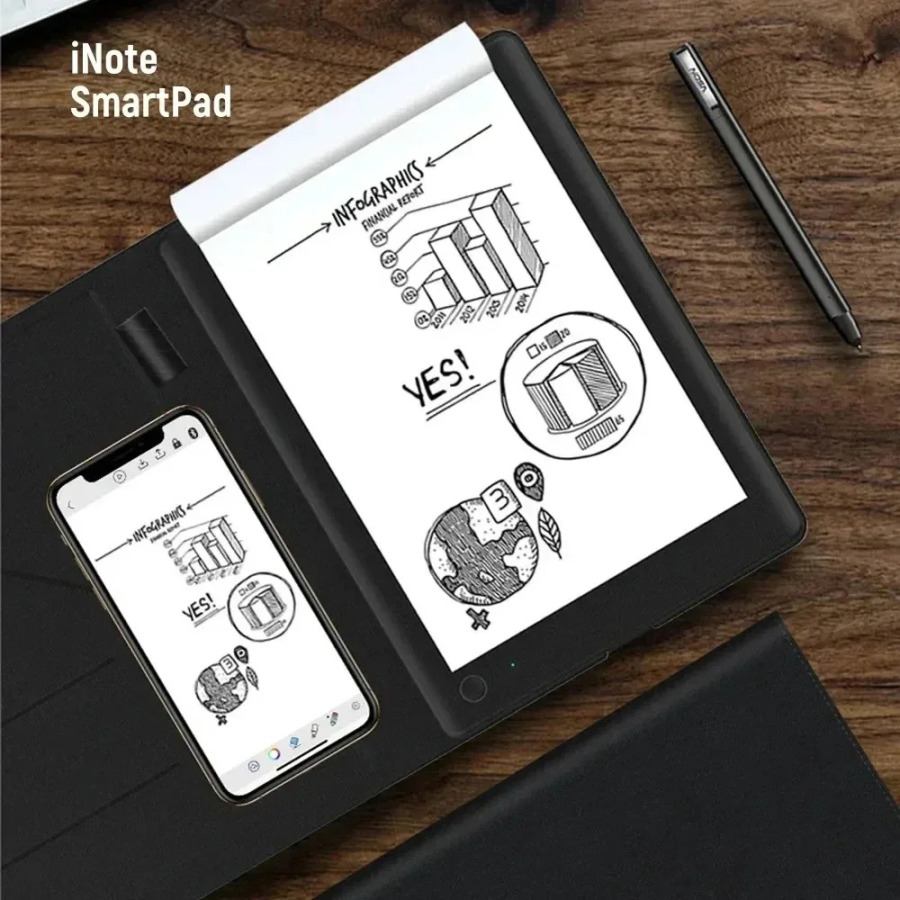 Biznes Graffiti va Chizmachilik Ofisi uchun A5 Bluetooth Raqamli Tablet Creative Art Notebook Yozish va chizish uchun aqlli bloknot