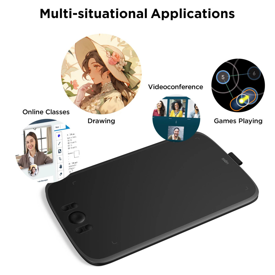 Ugee M808 chizmachilik plansheti grafik stoli 10 dyuymli raqamli yozuv taxtasi bloknoti Android PC Windows Kids Professional Design uchun