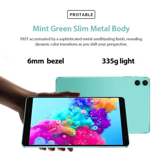 Teclast P85T planshet kompyuteri 8 dyuymli 1280*800 IPS/Android 14/4GB RAM/64GB ROM/Allwinner A523 8 yadroli/Mali-G57 GPU/5000mA/soat/WiFi6+BT5.2