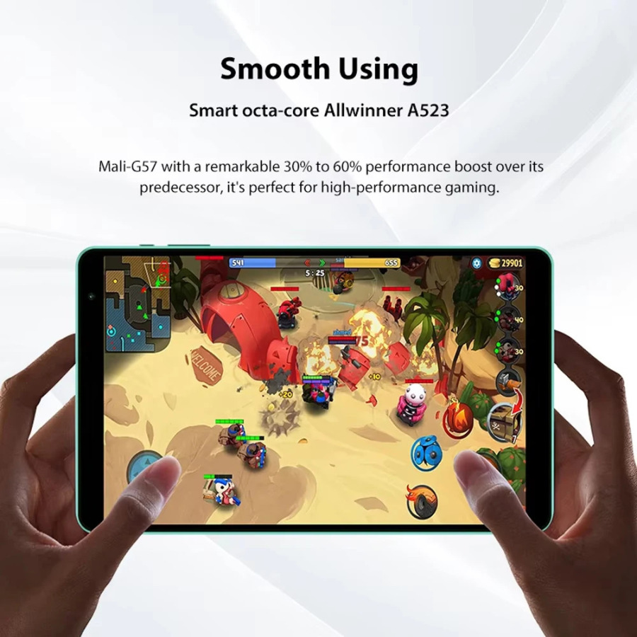 Teclast P85T planshet kompyuteri 8 dyuymli 1280*800 IPS/Android 14/4GB RAM/64GB ROM/Allwinner A523 8 yadroli/Mali-G57 GPU/5000mA/soat/WiFi6+BT5.2