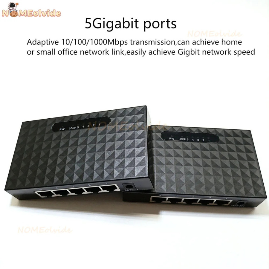 5-портовый гигабитный коммутатор, сетевой коммутатор Ethernet, умный сетевой коммутатор, концентратор Lan, полный полудуплексный коммутатор, 1000 м, гигабитный Ethernet RJ45