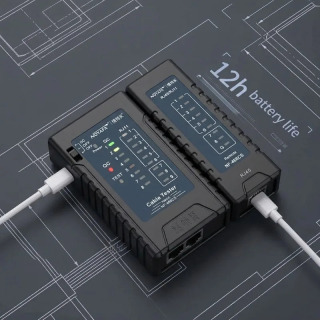 NOYAFA NF-468CS Yagona RJ45/RJ11 Yagona ulagichli tarmoq kabeli sinov qurilmasi Batareya bilan ishlaydigan chiziqni aniqlash vositasi