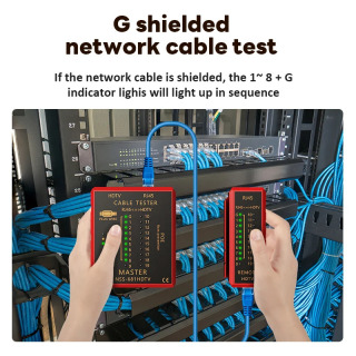 Koʻp funktsiyali tarmoq kabeli sinov qurilmasi HDMI mos keluvchi RJ45 8P8C LAN POE kuyishga qarshi RJ11 telefon liniyasini tekshirish vositasi tarmoqni taʻmirlash