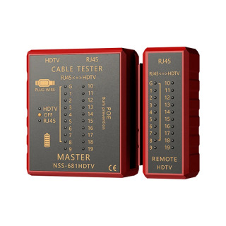 Koʻp funktsiyali tarmoq kabeli sinov qurilmasi HDMI mos keluvchi RJ45 8P8C LAN POE kuyishga qarshi RJ11 telefon liniyasini tekshirish vositasi tarmoqni taʻmirlash Бежевый