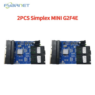 Гигабитный Ethernet оптический одномодовый порт 20 км, 2 волокна, 4 RJ45 SC 10M/100M/1000M, медиа Ethernet коммутатор, преобразователь, плата PCBA БЕЛЫЙ