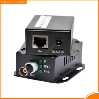 IP tarmogʻidan koaksiyal kengaytirgichga tarmoqli kabelni koaksial chiziqqa uzatish RJ45 500M Ethernet konvertori CCTV kamerasi uchun
