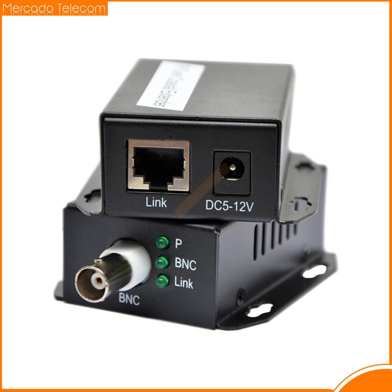 IP tarmogʻidan koaksiyal kengaytirgichga tarmoqli kabelni koaksial chiziqqa uzatish RJ45 500M Ethernet konvertori CCTV kamerasi uchun