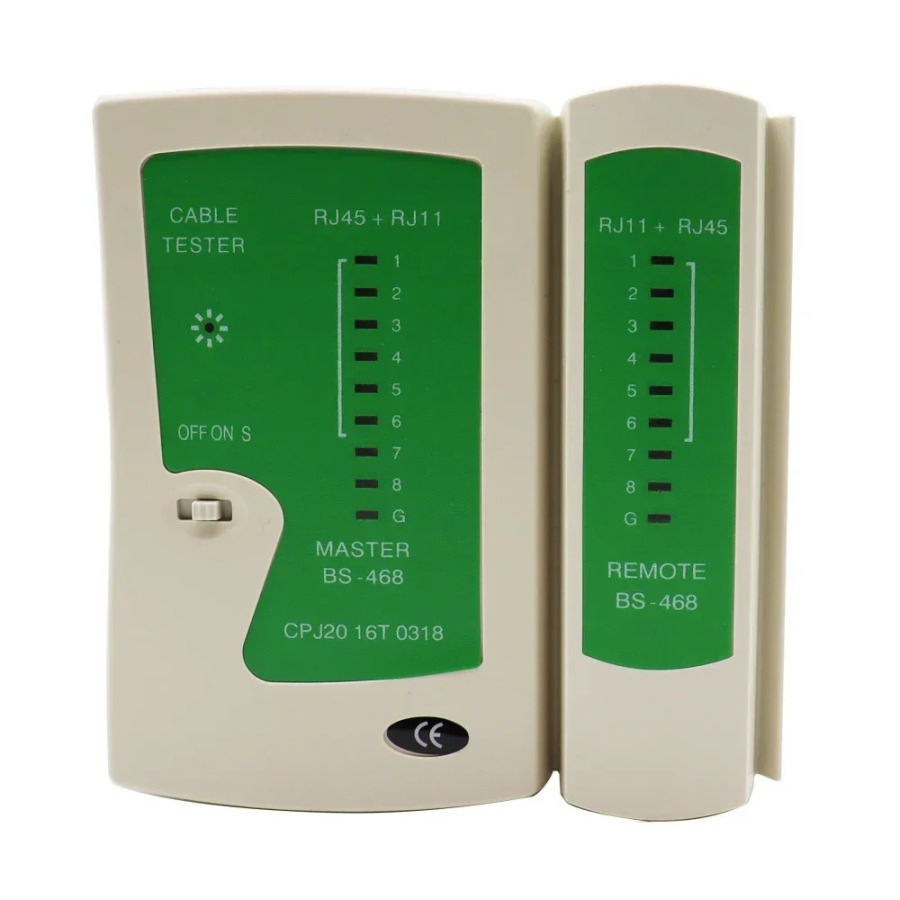 Tarmoq kabeli sinov qurilmasi RJ45 RJ11 RJ12 CAT5 UTP LAN kabeli telefon liniyasi sinov qurilmasi detektori masofaviy sinov asboblari Tarmoq