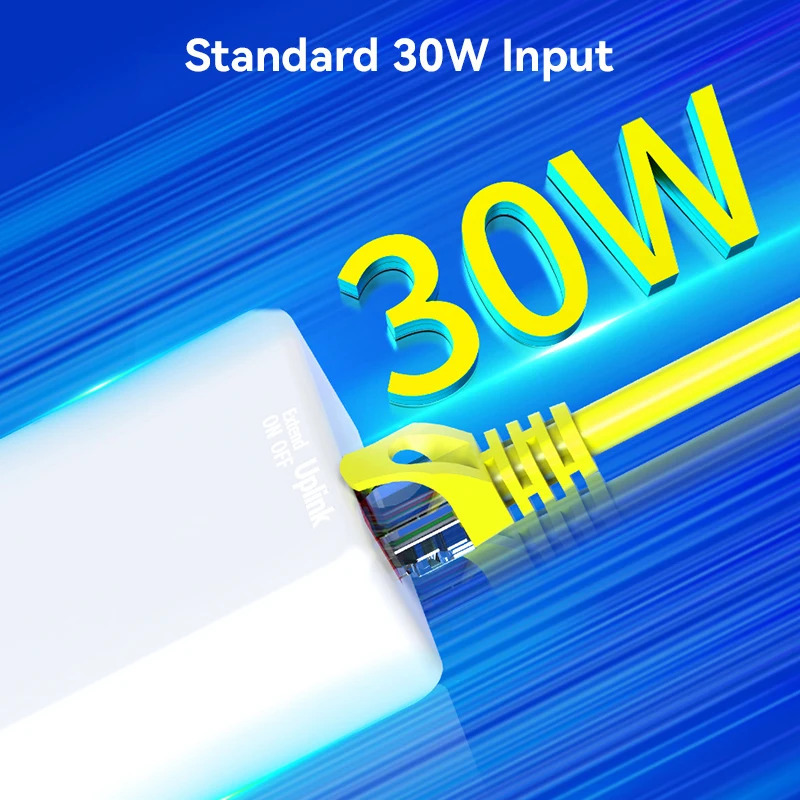 3-портовый PoE-удлинитель 100M, сетевой коммутатор-повторитель 100M IEEE802.3af/at, Plug&Play для PoE-коммутаторов, NVR, IP-камер, точек доступа