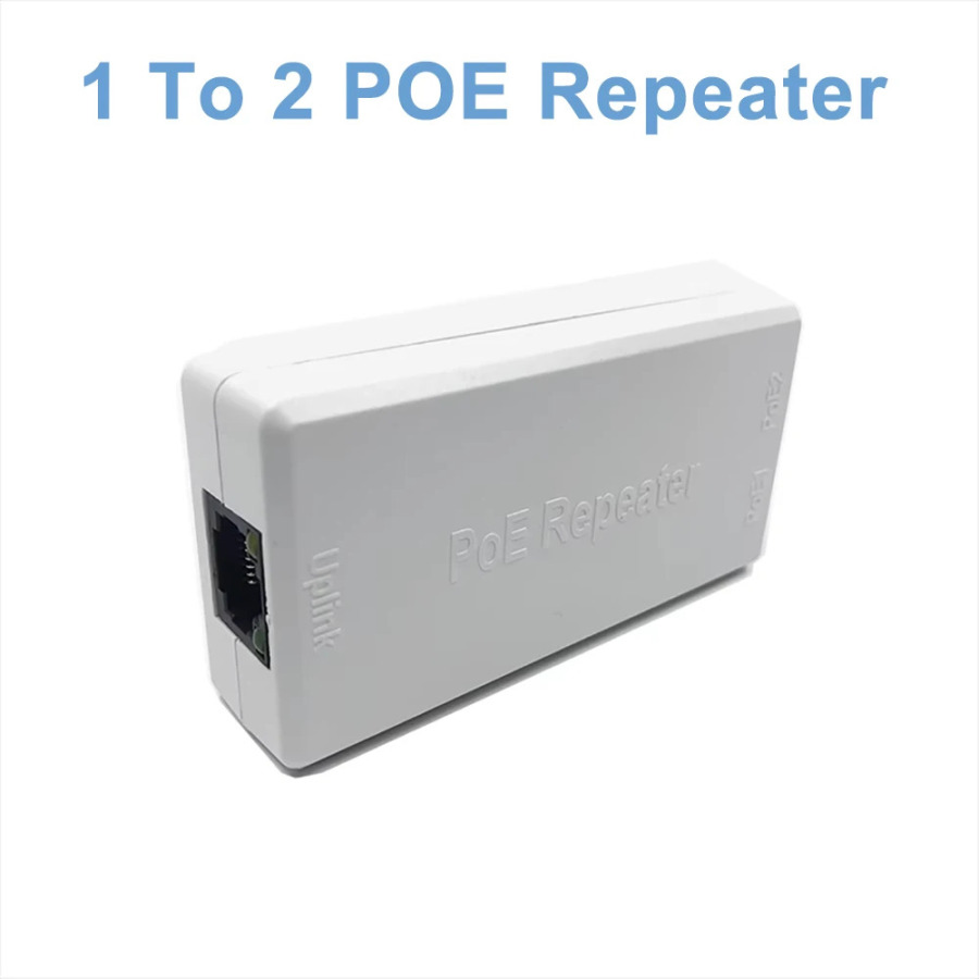 От 1 до 2 портов, 100 Мбит/с, удлинитель POE, повторитель сетевого коммутатора IEEE802.3af/at Plug & Play для коммутатора PoE NVR, IP-камера AP