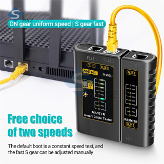 M469D Тестер сетевого кабеля RJ45 + RJ11 Тестер соединительного кабеля Ethernet UTP Тестер сетевого кабеля Сетевой инструмент Инструменты для ремонта сети