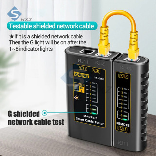 M469D Тестер сетевого кабеля RJ45 + RJ11 Тестер соединительного кабеля Ethernet UTP Тестер сетевого кабеля Сетевой инструмент Инструменты для ремонта сети
