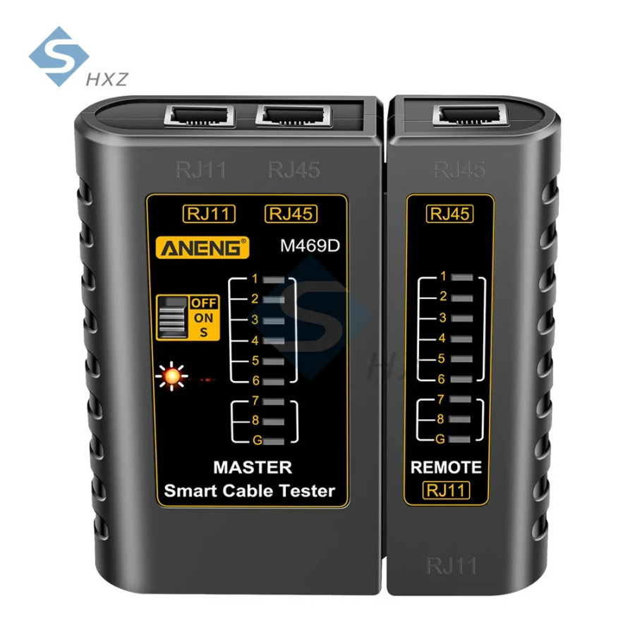 M469D Тестер сетевого кабеля RJ45 + RJ11 Тестер соединительного кабеля Ethernet UTP Тестер сетевого кабеля Сетевой инструмент Инструменты для ремонта сети