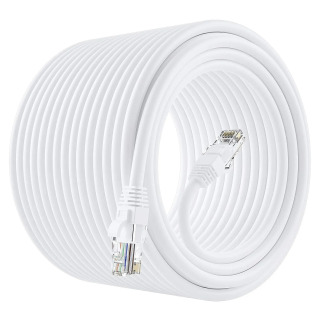 Cat 6 Ethernet kabeli, LAN tarmoq kabeli, Internet kabeli, tarmoq kabeli - Tarmoqni qoʻllab-quvvatlash mustaqil Gigabit yuqori tezlikda... БЕЛЫЙ 1 м
