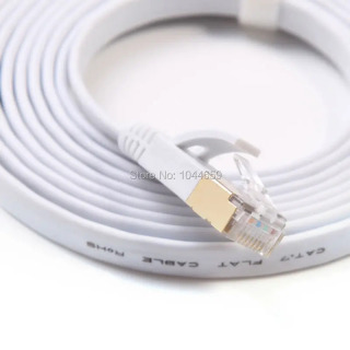 Сетевой кабель Cat7, тонкий высокоскоростной плоский экранированный витой кабель, 1 м/2 м/3 м/5 м/10 м/15 м/20 м/25 м/30 м, Lan