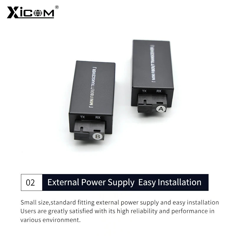 1 пара гигабитных 100/1000 м A/B SC Ethernet оптоволоконный коммутатор медиаконвертер Rj45 оптический приемопередатчик 20 км fibra переключатель с блоком питания