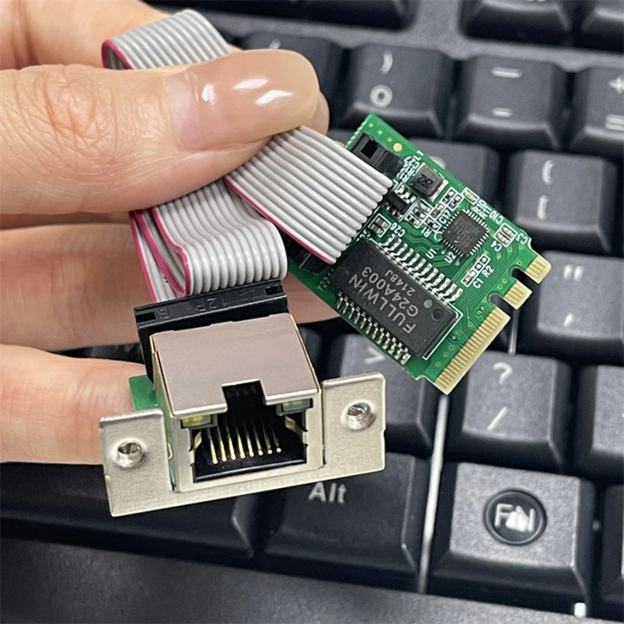 Ethernet M.2 A+E KEY RTL8111E/F tarmoq kartasi sanoat boshqaruvi 10/100/1000Mbps tarmoq kartasi M.2 RJ45 LAN ish stoli adapteri