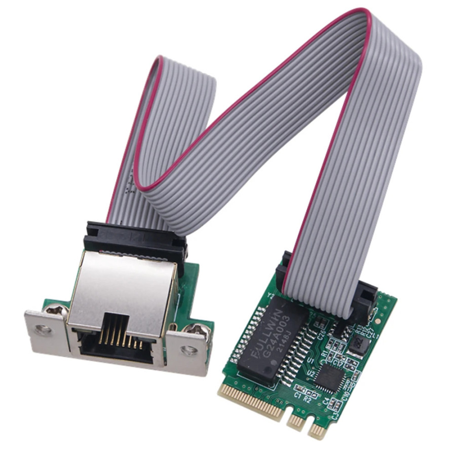 Ethernet M.2 A+E KEY RTL8111E/F tarmoq kartasi sanoat boshqaruvi 10/100/1000Mbps tarmoq kartasi M.2 RJ45 LAN ish stoli adapteri