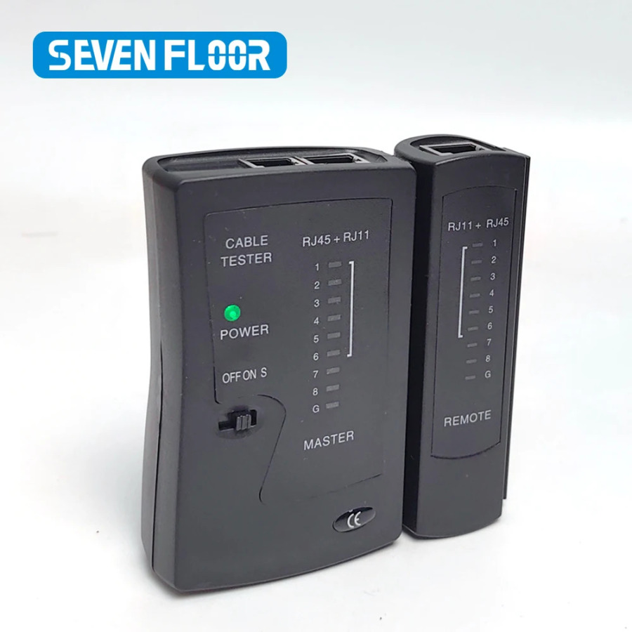 RJ11, RJ12, LAN, RJ45, Cat5, Cat5e, Cat6, Cat6a, Cat7, UTP/STP, RJ11 telefon kabellarini qoʻllab-quvvatlaydigan tarmoq kabeli sinov qurilmasi