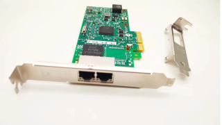 Сетевая карта 1 ГБ I350-T2 с сетевым адаптером Intel Ethernet Server Gigabit LAN Чип I350T2V2BLK Двойные порта RJ45 PCI Express 2.1 x4 NIC