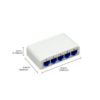 5 портов/8 портов 100 Мбит/с Ethernet-переключатель RJ45 Многопортовый сетевой коммутатор данных Smart Hub Интернет-инжектор Адаптер