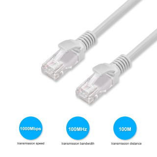 Ethernet tarmoq kabeli CAT5E, 100m, 50m, 30m, 20m, 10m, 5m