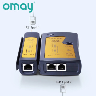 Профессиональный тестер сетевого кабеля RJ45 RJ11 RJ12 CAT5 UTP LAN, ручной детектор проводки, телефонной линии