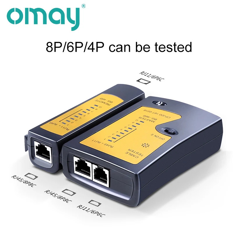 Профессиональный тестер сетевого кабеля RJ45 RJ11 RJ12 CAT5 UTP LAN, ручной детектор проводки, телефонной линии