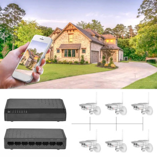 8-портовый PoE-инжектор (6+2) для питания по Ethernet без адаптера питания, аксессуары для домашней сети