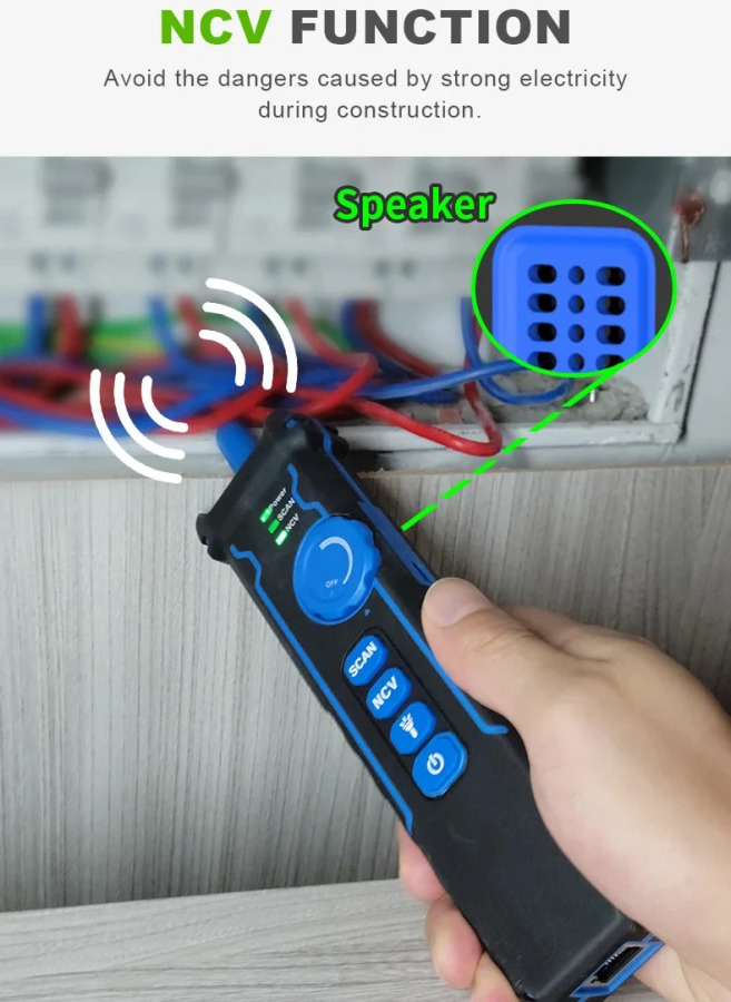 NOYAFA NF-8508 Тестер сетевого кабеля ЖК-цифровой перезаряжаемый сетевой искатель линии Трекер проводов PoE Checker Измеритель оптических проводов