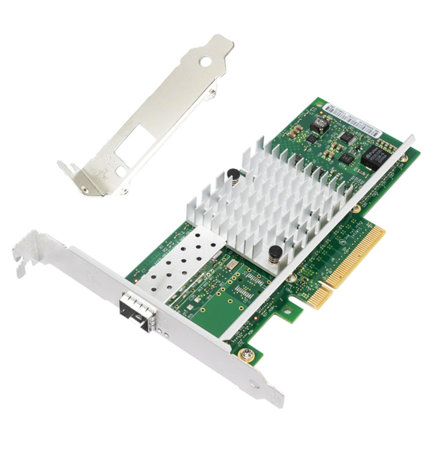 Сетевой адаптер Ethernet 10 ГБ, чип Intel 82599EN, X520-DA1 1xSPF + порт PCI-E x8,x16, плата NIC, поддержка Windows Server/7/8/10/настольный